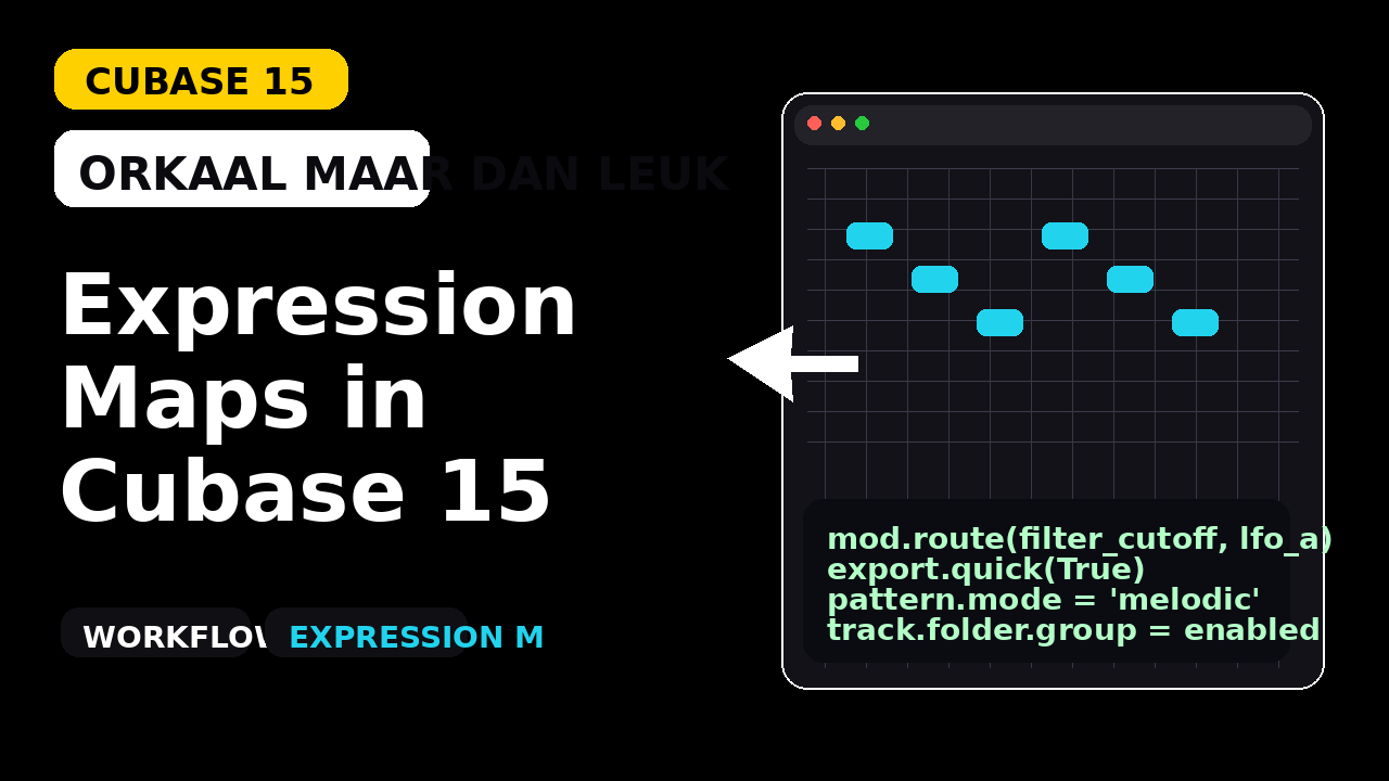 Cubase 15 Expression Maps