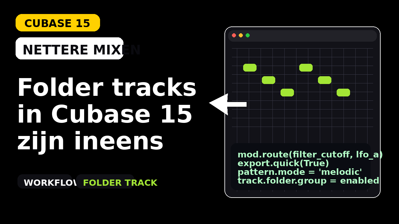 Cubase 15 Folder Track Improvements