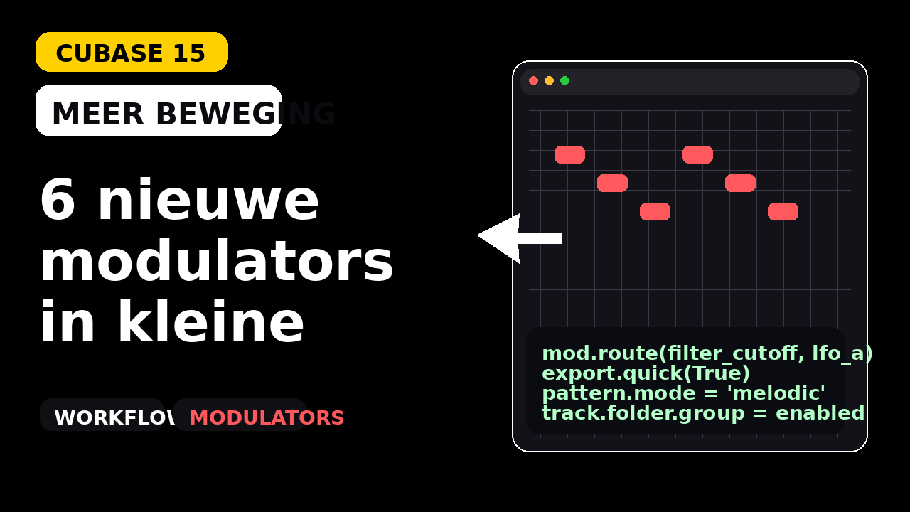 Cubase 15 modulators tip