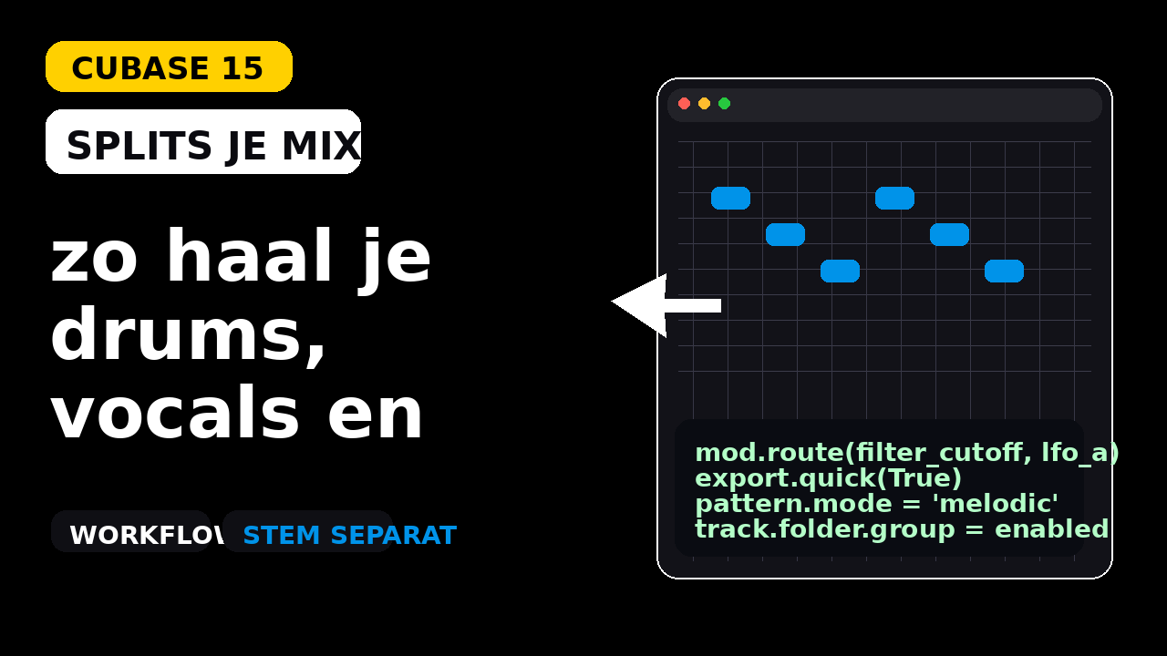 Cubase 15 Stem Separation tip